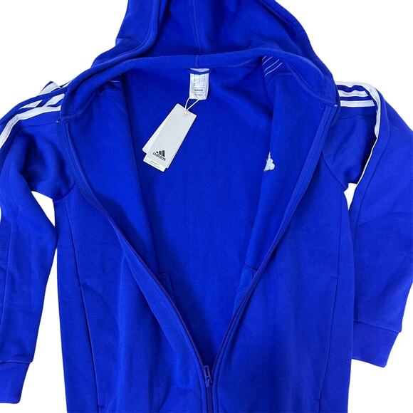 adidas Men's Essentials 3-Stripes Fleece Full-Zip Hoodie lot of (2) Size S L40 - Picture 8 of 10